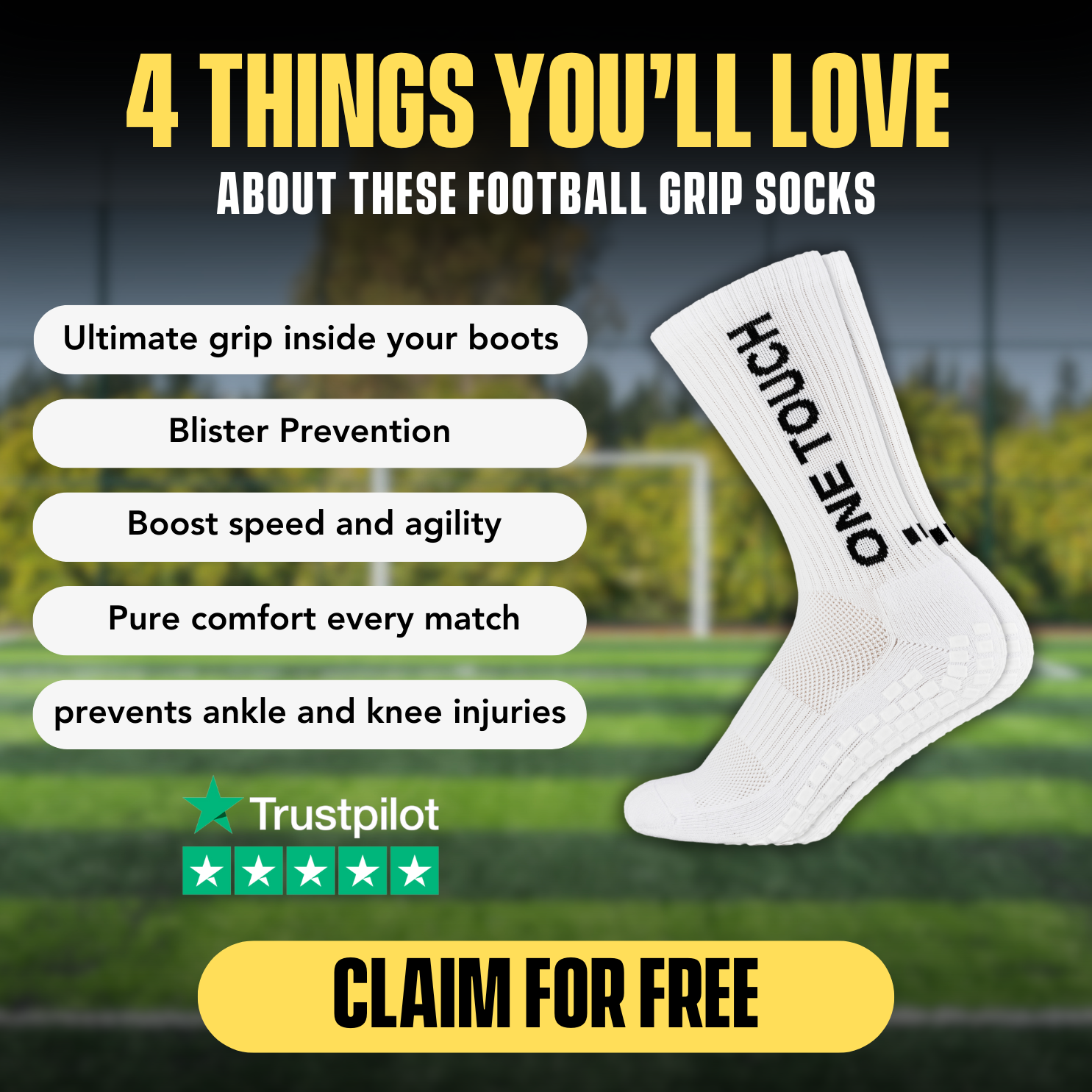 Free OneTouch Grip Socks