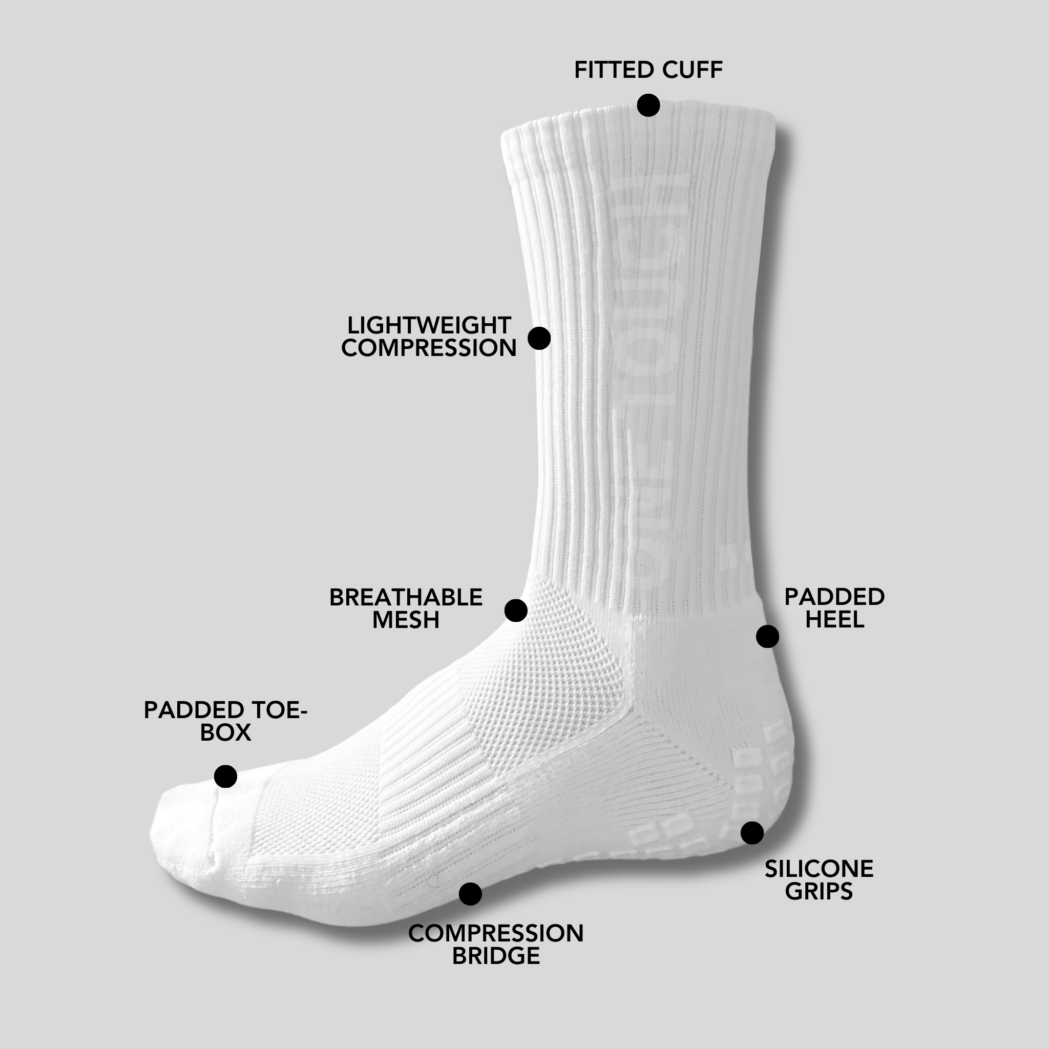 WHITEOUT GRIP SOCKS V2.0